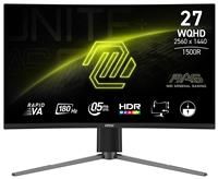 MSI MAG 27CQ6F 27 Inch WQHD Curved Gaming Monitor - 1500R 2560 x 1440 Rapid VA Panel, 180 Hz / 0.5ms (GtG, Min.), Adaptive-Sync - DP 1.4a, HDMI 2.0b CEC