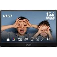 Msi Pro Mp161 E2U - 15.6In - Fhd Ips - 60Hz - Portable Monitor - Black