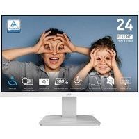 MSI PRO MP2412W 23.8 Inch Full HD Office Monitor - 1920 x 1080 Wide View Panel, 100 Hz, Eye-Friendly Screen, VESA Mountable, Built-in Speakers, Display Kit Support, Tilt Adjustable - HDMI 1.4b, DP 1.2