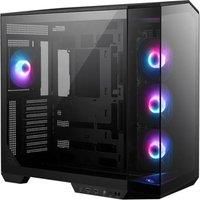 MSI MAG PANO 100R PZ ATX PC Case - ATX Capacity, Verical GPU Installation Bracket, GPU Holder, Dust Filters, Swinging Storage Bracket, Dual-chamber, USB 20Gbps Type-C