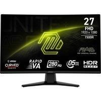 MSI MAG 274CXF 27 Inch FHD Curved Gaming Monitor - 1500R 1920 x 1080 Rapid VA Panel, 280 Hz / 0.5ms (GtG, Min.), Adaptive Sync - DP 1.2a, HDMI 2.0b CEC