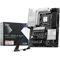 MSI PRO Z890-P WIFI Motherboard, ATX - Supports Intel Core Ultra Processors (Series 2), LGA 1851 - 55A DrMOS, DDR5 Memory Boost (9200+ MT/s OC), PCIe 5.0 x16 & 4.0 x16, M.2 Gen5, Wi-Fi 7, 5G LAN