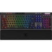 MSI STRIKE PRO WIRELESS - Silent Mechanical Gaming Keyboard, Silent Tactile Switches, Hot Swappable, PBT Keycaps, 2.4GHz, Bluetooth, Per-key RGB Mystic Light, 4200mAh Battery, US layout, Full-Sized