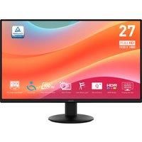 MSI PRO MP272L 27-Inch FHD Office Monitor - 1920 x 1080 IPS Panel, 4-Sided Frameless, 100 Hz Refresh Rate, Eye-Friendly Screen, Tilt-Adjustable - HDMI 1.4b, DP (1.2a)
