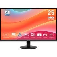 MSI PRO MP252L 24.5-Inch FHD Office Monitor - 1920 x 1080 IPS Panel, 4-Sided Frameless, 100 Hz Refresh Rate, Eye-Friendly Screen, Tilt-Adjustable - HDMI 1.4b, DP (1.2a)