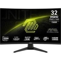 MSI CMS MAG 321CQF E18 Wide Quad HD 31.5 Inches Monitor Curved Monitor Black