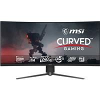 MSI MPG 346CQRXF X24 34-Inch UWQHD 1500R Gaming Monitor, 3440x1440 Rapid VA, 240Hz, 0.5ms, DisplayHDR 400, KVM, HDMI 2.1, DP 1.4a, USB C (98W PD), Frame-less, Tilt/Height Adjustable, Black