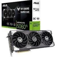 ASUS TUF Gaming GeForce RTX 5060 Ti OC Edition 16GB GDDR7 Gaming Graphics Card (Nvidia GeForce RTX5060Ti DLSS 4, 3.1-Slot Design, PCIe 5.0, 3X DisplayPort 2.1b, 1x HDMI 2.1b, TUF-RTX5060TI-O16G-GAMING
