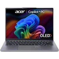ACER Swift Go 14 AI 14" Laptop, Copilot PC - AMD Ryzen AI 7, 1 TB SSD, Silver, Silver/Grey