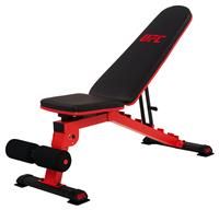 UFC Folding FID Weight Bench, 363 KG Max Load Adjustable Full Body Workout Strength Training Flat, Incline, Decline, Abs Bench for Dumbbell, Barbell and Olympic Bar Lifting, Foldable and Easy Storage