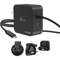 J5CREATE JUP25102V 102 W GaN USB Charger - 1.8 m, Black