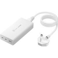 J5CREATE 3-port 185 W GaN USB Charger - 1.2 m, White