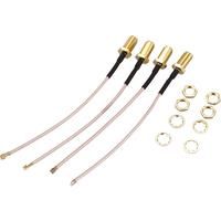 Pack of 4 RF U.FL(IPEX/IPX) Mini PCI to RP-SMA Female Pigtail Antenna Wi-Fi Coaxial RG-178 Low Loss