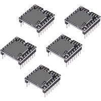 5Pcs YX5200 MP3 Player Audio Module MP3 Voice Decode Board Supporting TF Card U-Disk IO/Serial
