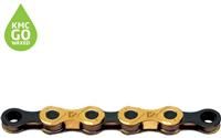 KMC X12 Ti-N Gold/Black Waxed 126L chain