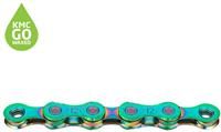 KMC X12 Aurora Green Pre-waxed Chain 126L