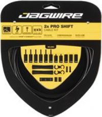 Jagwire PCK500 2X Pro Shift Gear Cable Set, Black, One Size