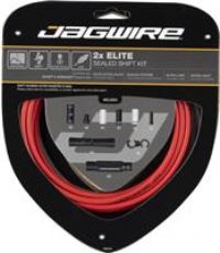 Jagwire Elite Sealed Shift/Gear Cable Kit (x2 Cables) - Red