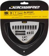 Jagwire 2X Sport Shift Gear Cable Kit - Black