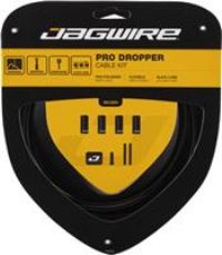 Jagwire Pro Dropper Seatpost Cable Kit with 3mm Outer and Stainless inner - Black, TU