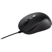 ASUS MU101C Wired Blue Ray Silent Mouse (Ambidextrous, 3200 dpi, Quiet) Black