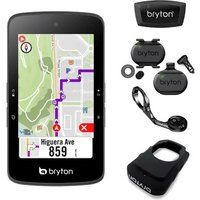 Bryton Rider S800T Gps Cycle Computer Bundle With Speed/Cadence & Heart Rate, Black, M