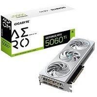 Gigabyte GeForce RTX 5060 Ti AERO OC 16G Graphics Card - 16GB GDDR7, 128bit, PCI-E 5.0, 2647MHz Core Clock, 3 x DisplayPort, 1 x HDMI, GV-N506TAERO OC-16GD