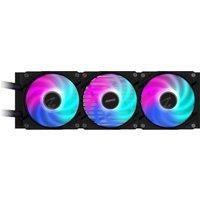 GIGABYTE AORUS WATERFORCE II 360 AIO Liquid CPU Cooler- 3x120mm ARGB Fans, slide-in interlocking mechanism, DAISY-CHAIN, Intel LGA 1851 and AMD AM5 Compatible