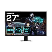Gigabyte GS27QA 27" QHD Gaming Monitor - 2560 x 1440, 180Hz, 1ms, 300 cd/m², FreeSync, HDR Ready, HDMI 2.0, Displayport 1.4