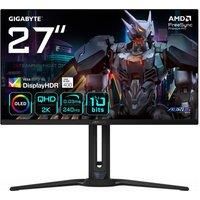 Gigabyte AORUS FO27Q2 27” OLED QHD Gaming Monitor - 2560 x 1440(QHD), 240Hz, 0.03ms, KVM, 250 cd/m2, FreeSync Premium Pro, DisplayHDR True Black 400, HDMI 2.1