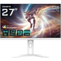 Gigabyte M27QA ICE EK 27" LED Quad HD Gaming Monitor - 2560 x 1440(Quad HD), 180Hz, 1ms, FreeSync, DisplayHDR 400, HDMI 2.1, DisplayPort 1.4