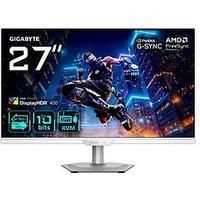 GIGABYTE M27UP ICE 27” 4K UHD Gaming Monitor - Dual Mode (4K 160Hz or FHD 320Hz), 3840 x 2160, 1ms, 350 cd/m², FreeSync Premium, DisplayHDR400, HDMI 2.1, Displayport 1.4