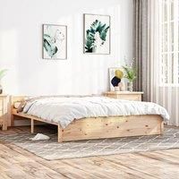 Bed Frame Solid Wood 150x200 cm King Size