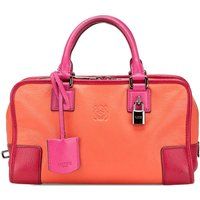 LOEWE Women's Preloved Leather Satchel Bag - Orange Handbags
