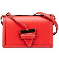 LOEWE Women's Preloved Leather Shoulder Bag - Red Crossbody Bags