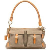 Gucci Women's Preloved Stylish Shoulder Bag with Top Handle & Exterior Pockets in Brown