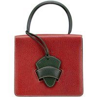 LOEWE Women's Preloved Structured Top Handle Bag Handbags in Red