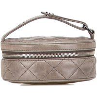 Chanel Women's Preloved Quilted Leather Vanity Case - Brown Handbags
