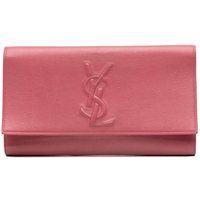 Saint Laurent Women's Preloved Envelope Flap Clutch - Pink Clutches