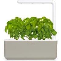 Click and Grow Smart Garden 3 Indoor Gardening Kit (includes 3 basil plant pods), Beige