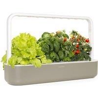 Click & Grow Indoor Herb Garden Kit with Grow Light | Easier than Hydroponics Growing System | Smart Garden for Home Kitchen Windowsill | Vegetable & Herb Garden Starter Kit with 9 plant pods, Beige