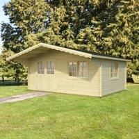 Palmako Sally 5.3m x 4.1m Log Cabin Garden Building (44mm)