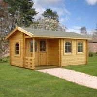 Palmako Susanna 5.3m x 3.2m Log Cabin Garden Building (44mm)