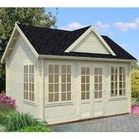 Palmako Claudia 3.9m x 3m Log Cabin Summerhouse (34mm)