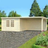 Palmako Ella 6.6m x 3.2m Log Cabin Summerhouse (28mm)