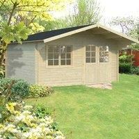 Palmako Britta 4.5m x 4.5m Log Cabin Garden Building (40mm)