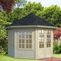 Palmako Veronica 3.4m x 3.4m Log Cabin (34mm)  4 Windows