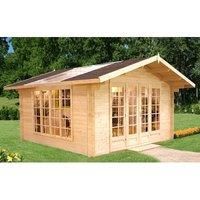 Palmako Irene 4m x 4m Log Cabin Summerhouse (34mm)