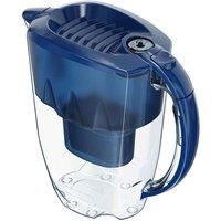 AQUAPHOR Water Filter Jug Amethyst Blue 1 X MAXFOR+ Filter Included I Capacity 2.8l I Fits in the fridge door I Reduces Limescale Chlorine & Microplastics
