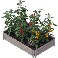 Upyard Eco Grey Garden Box Raised Bed - 1200 x 800 x 195mm - 0.96m